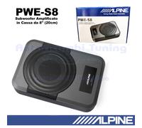 ALPINE PWE-S8 Subwoofer sottosedile Amplificato in cassa da 20 cm (8") 240W