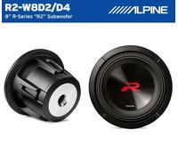 Alpine R2-W8D2 Subwoofer 20 cm (8"") R-Series 1000 Watt