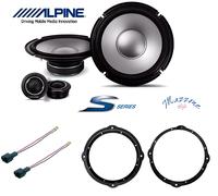 ALPINE S2-S80C Kit 4 casse 20cm SEAT LEON CUPRA dal 2020 IN POI + SUPP/CONN ANT