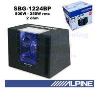 Alpine SBG-1224BP Subwoofer passivo Bass Reflex in cassa 30 cm 12'' 800W 2 Ohm