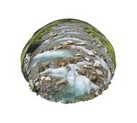 Alpine Scenery Vivid Sky Sopra le cuffie da doccia da donna riutilizzabile grande cuffia da doccia da uomo Quick dry cura capelli lunghi corti bambini bagno