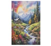 Alpine Serenity Jigsaw Puzzle 1000 Pezzi Per Adulti Gioco Jigsaw Toys Adolescenti Puzzles Gifts Decorazione Murale 78×53cm