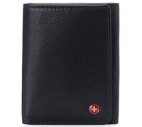 alpine swiss Portafoglio uomo Leon a tre ante in vera pelle con protezione RFID viene fornito in una confezione regalo nera