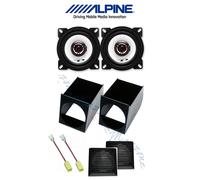 ALPINE SXE-1025S Kit 2 casse FIAT PANDA 1 SERIE >2003 CONN E SUPPORTI NERO AUTO