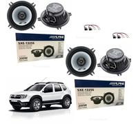 ALPINE SXE-1325S+SXE1325S Casse Altoparlanti Ant+Post per DACIA DUSTER 2010-2017