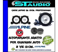 ALPINE SXE-1350S KIT 2 VIE NEW 2022 UNIVERSALE ALTOPARLANTE CAR AUDIO SPL hi-fi