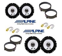 ALPINE SXE-1725S Kit 4 casse per LANCIA YPSILON con ADATTATORI E SUPPORTI AUTO