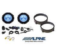 ALPINE SXE-17CS KIT 4 CASSE FIAT IDEA ANT-POST CON SUPPORTI ALTOPARLANTI AUTO