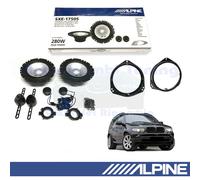 ALPINE SXE1750S 165mm Casse Altoparlanti Anteriori per BMW X5 E53 2003>2006