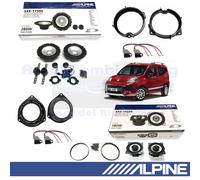 ALPINE SXE1750S + SXE1025S Kit Casse Altoparlanti per Fiat Qubo Fiorino 2008>
