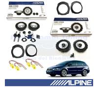 ALPINE SXE1750S + SXE1725S Casse Altoparlanti Ant+Post per FIAT CROMA 2005>2010