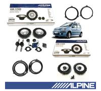 ALPINE SXE1750S + SXE1725S Casse Altoparlanti Ant+Post per FIAT PANDA 2003>2012