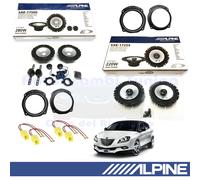 ALPINE SXE1750S+SXE1725S Casse Altoparlanti Ant+Post per LANCIA DELTA 2008>2014