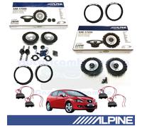 ALPINE SXE1750S+SXE1725S Casse Altoparlanti Ant+Post per SEAT LEON II 2005>2012