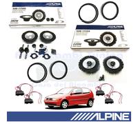 ALPINE SXE1750S SXE1725S Casse Altoparlanti Ant + Post per VW POLO 6N 1994>2003