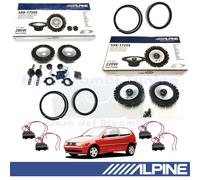 ALPINE SXE1750S SXE1725S Casse Altoparlanti Ant + Post per VW POLO 6N 1994>2003
