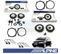 ALPINE SXE1750S+SXE1725S Casse Altoparlanti Anteriori + Posteriori per FIAT IDEA