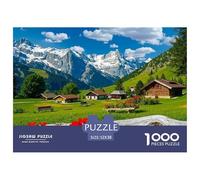 Alpine Village Scene Well Made Cardboard Pieces Excellent for Brain Exercise, Memory Improvement And Mental Relaxation at Home 52x38cm/1000pcs