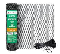 AlpineReach Rete metallica in plastica da 0,4 x 3 m, ideale per pollame, cani, barriera per conigli e giardinaggio, rete resistente per polli, soluzione versatile per recinzioni e reti in plastica,