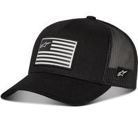 Alpinestars 1235-81960-1010-O/S Cappello Trucker Flag Flat OSFM Nero/Nero