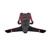 Alpinestars 1569102 Paraschiena, Nero/Rosso, L, Set di 2