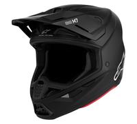 Alpinestars 2027 S-M7 Solid Casco Moto MX Nero Opaco Matt ECE 22.06