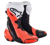 ALPINESTARS ALPINESTARS - Stivali Supertech R Vented Nero / Bianco / Rosso Fluo 46