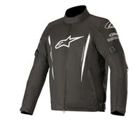 Alpinestars Gunner v2 impermeabile Giacca tessile moto, nero-bianco, taglia S per maschi