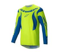 Alpinestars 3760525-557-L: Fluid Haul Jersey Giallo Fluo/Blu Lg