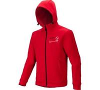 Alpinestars 3800125-3010-M Racer MX Pile Felpa con Cappuccio Md Rosso