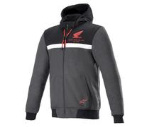 Alpinestars 4201323-1908-S Honda Cromo Strada Felpa con Cappuccio Sm Nero/Rosso
