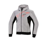 Alpinestars 4235-0571-08 Felpa Chrome Superairflow Cappuccio 2XL Grigia