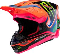 Alpinestars 8301425-433-YL SM3 Deegan Ragazzi Casco LG Arancione Fluo / Viola /