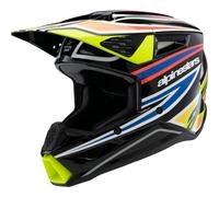 Alpinestars 8302025-1574-YM SM3 Wurx Ragazzi Casco Md Gloss Nero/Giallo Fluo
