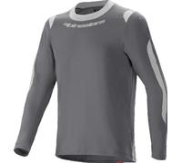 Alpinestars A-Dura Dri Wool Maglia da bicicletta a maniche lunghe, grigio scuro, Taglia S