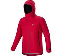 Giacca con cappuccio Alpinestars A-Dura Elite Rain rosso - S