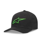 Alpinestars, Ageless Curve Hat, Berretto da Baseball, Nero/Verde, S/M, Uomo