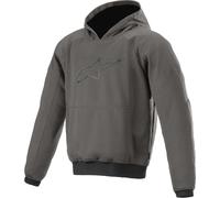 Alpinestars Ageless Felpa con cappuccio moto, grigio scuro, Taglia L