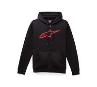 Alpinestars Ageless Ii, Hooded Sweatshirt Uomo, Nero/Rosso, L