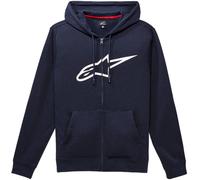 Alpinestars Ageless V3 Felpa con cappuccio e zip, bianco-blu, taglia S per maschi