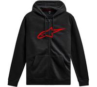 Felpa con Cappuccio e Zip Alpinestars Ageless V3 Nero/RossoL Nero,Rosso