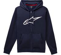 Alpinestars Ageless V3 Felpa con cappuccio e zip, bianco-blu, taglia 2XL per maschi