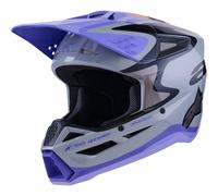 ALPINESTARS ALPINESTARS - Casco Jettson S-M3 Grigio / Purple / Nero 2026 S