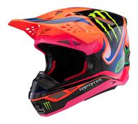 ALPINESTARS ALPINESTARS - Casco S-M10 Deegan Orange Fluo / Purple / Rosa Fluo 2025 XS