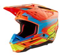 ALPINESTARS ALPINESTARS - Casco S-M5 Action 2 Orange Fluo / Cyan / Giallo Fluo Glossy 2024 L