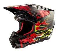 Alpinestars S-M5 Rash Casco Motocross, grigio-argento, taglia L per maschi