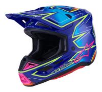 Casco Cross Alpinestars SM7 Cast Blu/Rosa/GialloM Blu,Rosa,Giallo