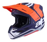 Casco S-M7 CORE Arancione Blu ALPINESTARS - UE: XL