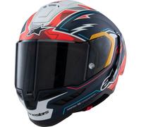Casco integrale da moto Alpinestars Supertech R-10 Limited Edition Pedro Acosta Blu opaco-Rosso-Bianco S