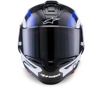 Alpinestars Supertech R10 Arius Elmetto, nero-bianco-blu, taglia 2XL per maschi